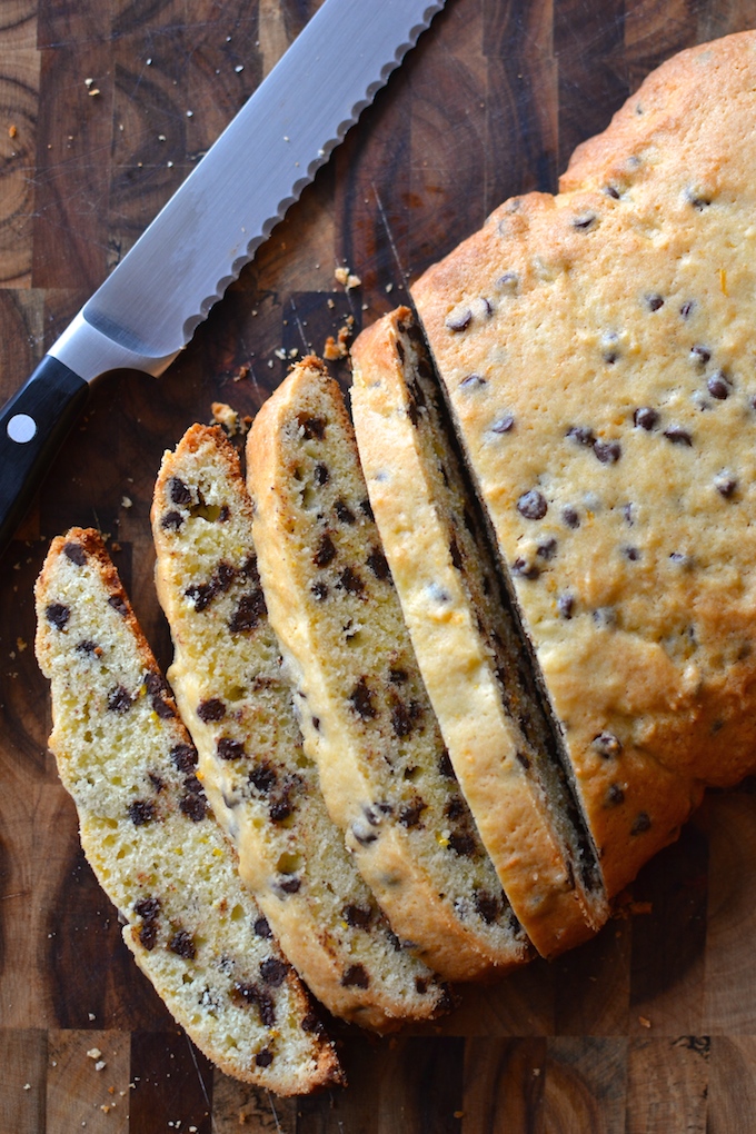 Orange Chocolate Chip Biscotti