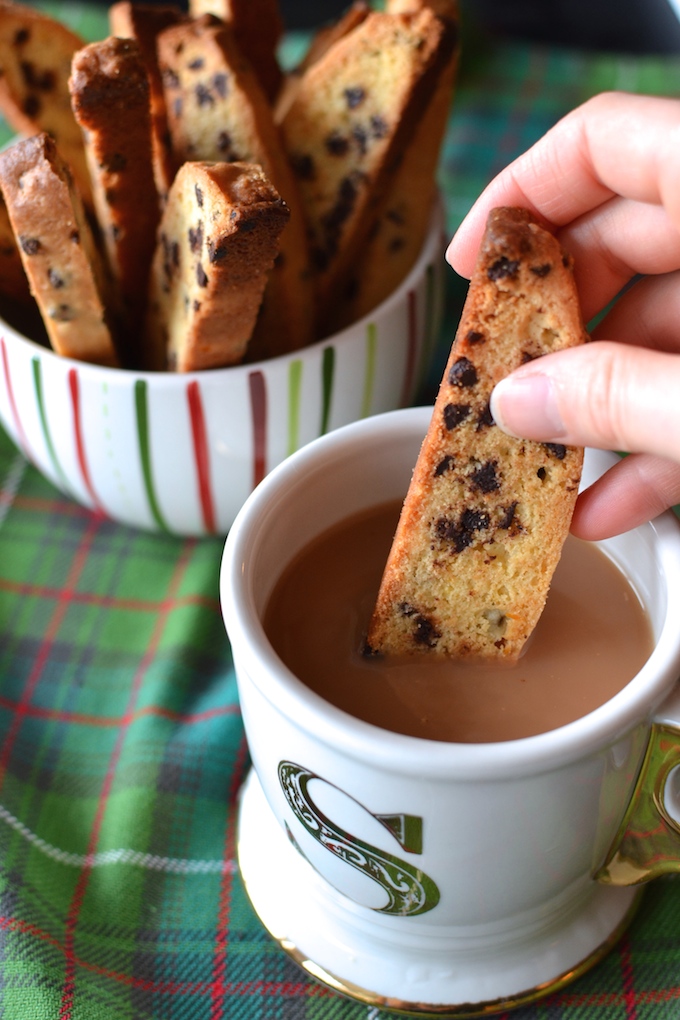 Orange Chocolate Chip Biscotti