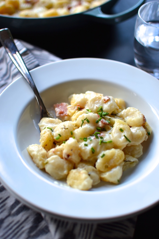 Three Cheese Gnocchi Gratin