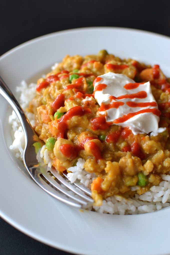 Slow Cooker Vegetarian Lentil Curry