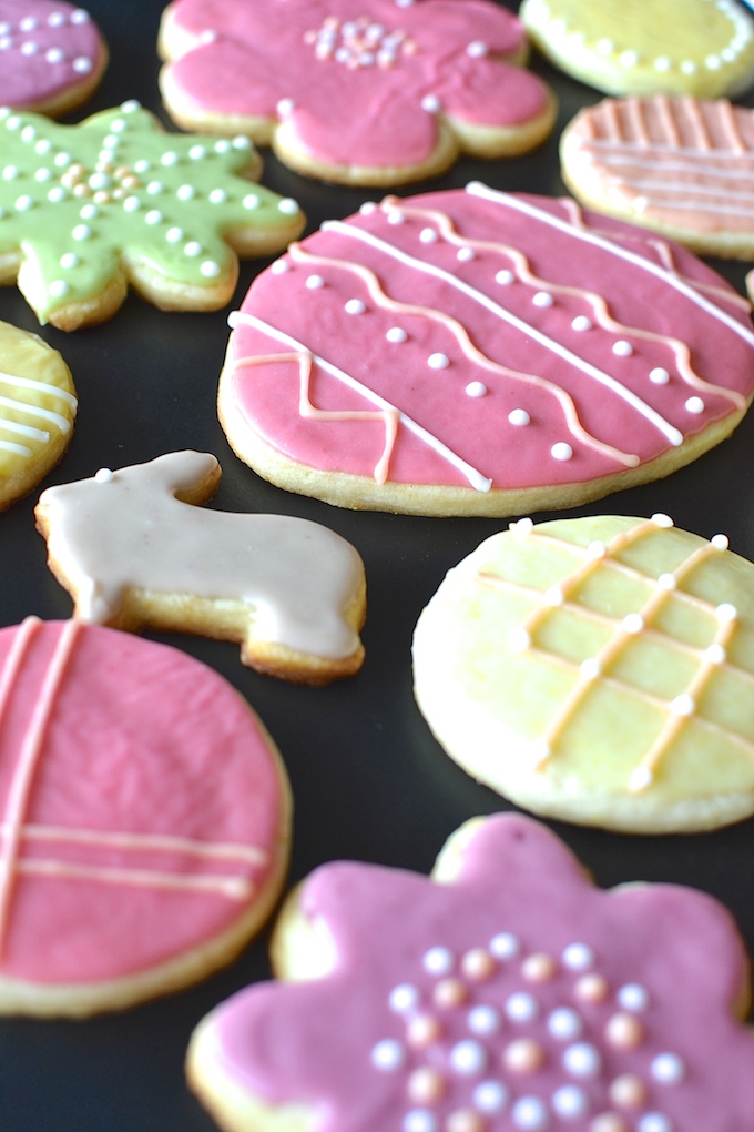 The BEST Egg-Free Sugar Cookies - Soft, sweet, and melt-in-your-mouth light, this cut-out sugar cookie recipe is egg-free! ~sweetpeasandabcs.com