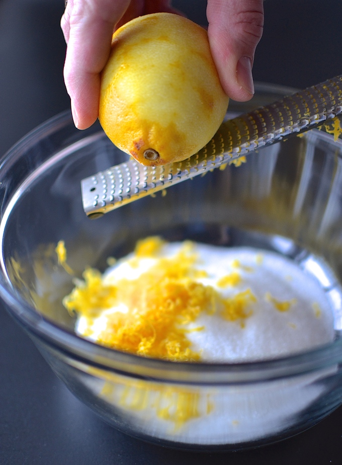 Little Lemon Loaves - Soft, moist and sweet, these Little Lemon Loaves are egg-free and drizzled with a sweet-and-sour, lemony glaze. A great recipe for a light dessert or afternoon treat! ~sweetpeasandabcs.com