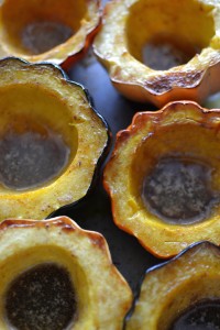 Roasted Acorn Squash with Brown Sugar Butter