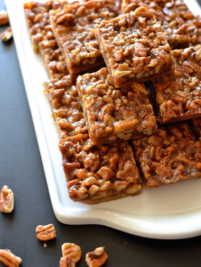 Chewy Pecan Pie Bars