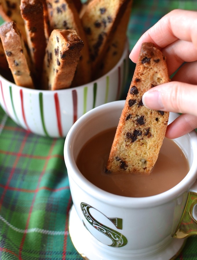 Orange Chocolate Chip Biscotti