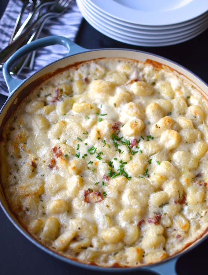 Three Cheese Gnocchi Gratin